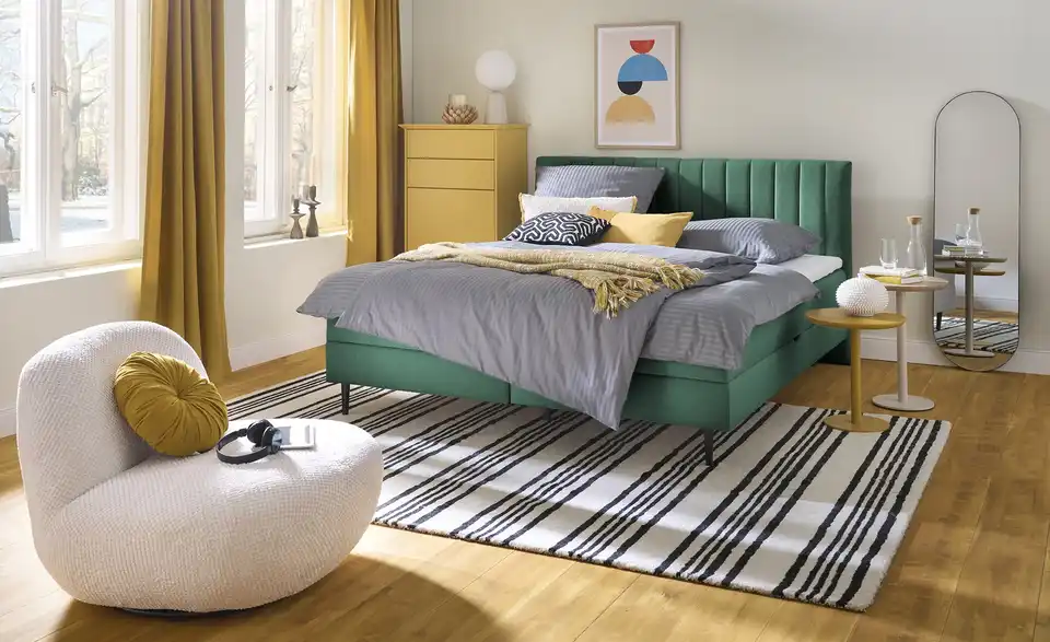 Twist Polsterbett mit Bettkasten, in Wohnsituation