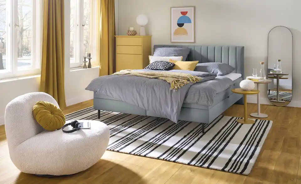 Twist Polsterbett mit Bettkasten, in Wohnsituation
