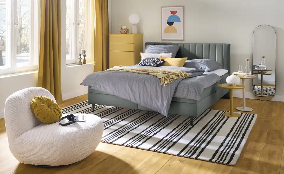 Twist Polsterbett mit Bettkasten, in Wohnsituation