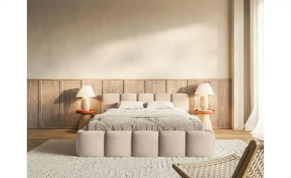 Selsey Polsterbett mit Bettkasten, in Wohnsituation