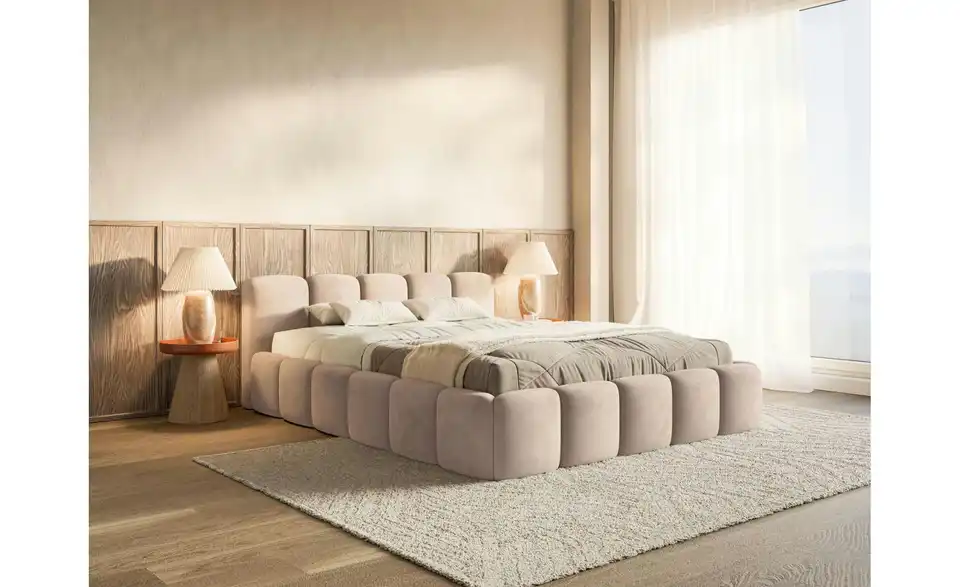 Selsey Polsterbett mit Bettkasten, in Wohnsituation