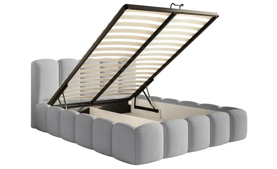 Selsey Polsterbett in Bouclé, Funktionsansicht