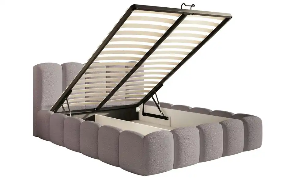 Selsey Polsterbett in Bouclé, Funktionsansicht