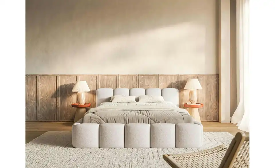 Selsey Polsterbett mit Bettkasten, in Wohnsituation