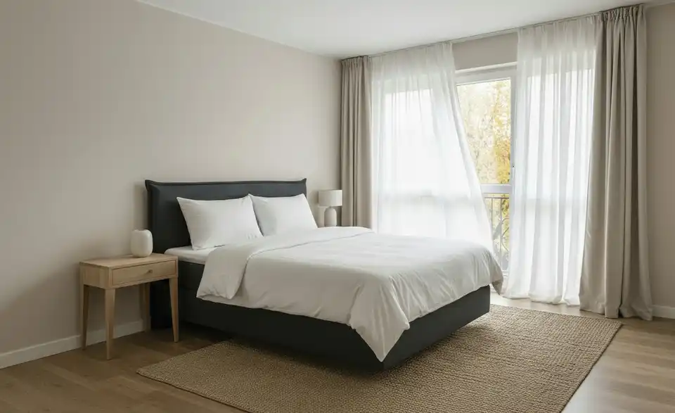 Boxspringbett, in Wohnsituation