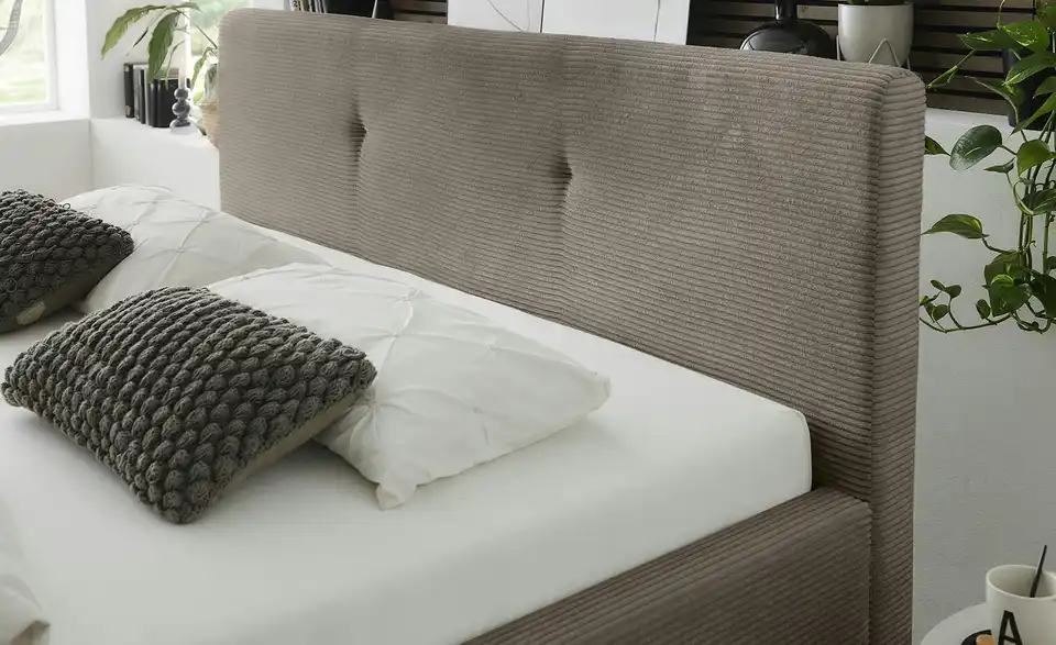 Musterring Polsterbett Delphi Cord mit Bettkasten, in Wohnsituation