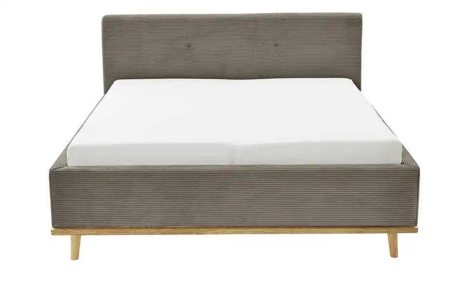 Musterring Polsterbett Delphi Cord mit Bettkasten, Frontansicht