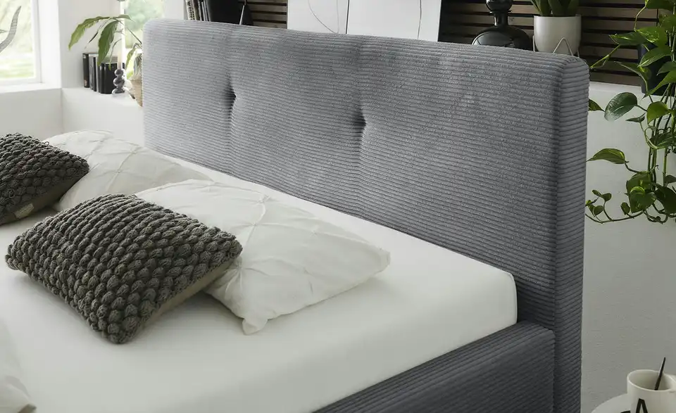 Musterring Polsterbett Delphi Cord mit Bettkasten, in Wohnsituation