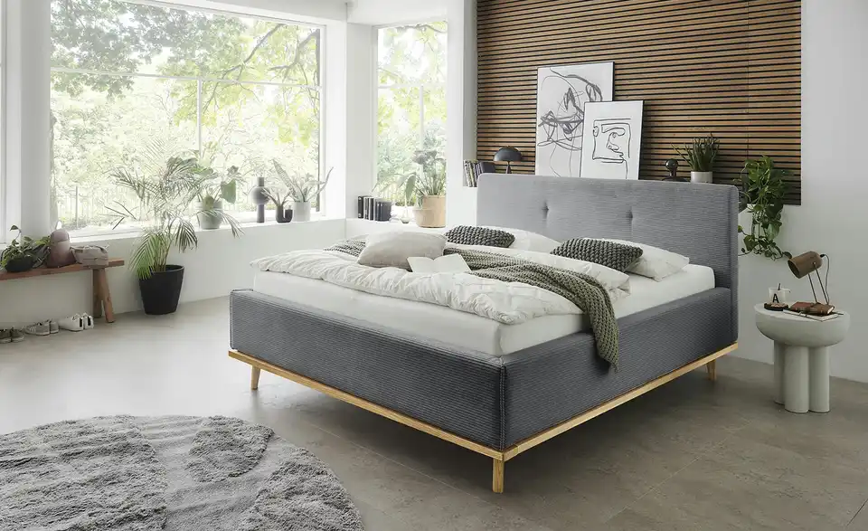 Musterring Polsterbett Delphi Cord mit Bettkasten, in Wohnsituation