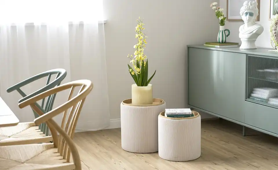 Hocker-Set Villia, in Wohnsituation