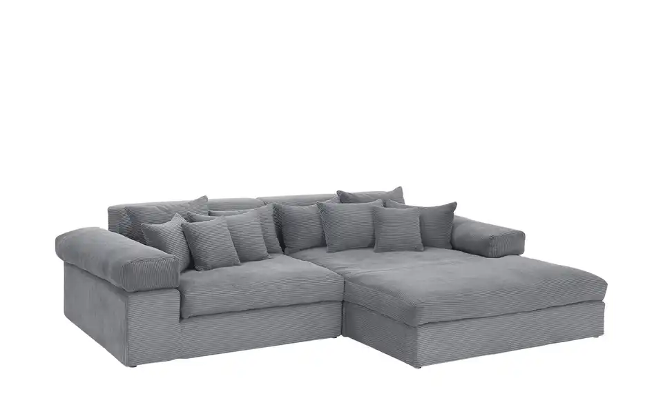 smart Ecksofa Lianea in modernem Cord, Perspektive