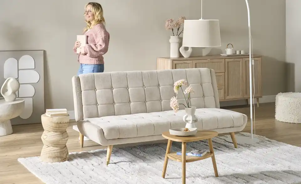 Schlafsofa Jianny, in Wohnsituation