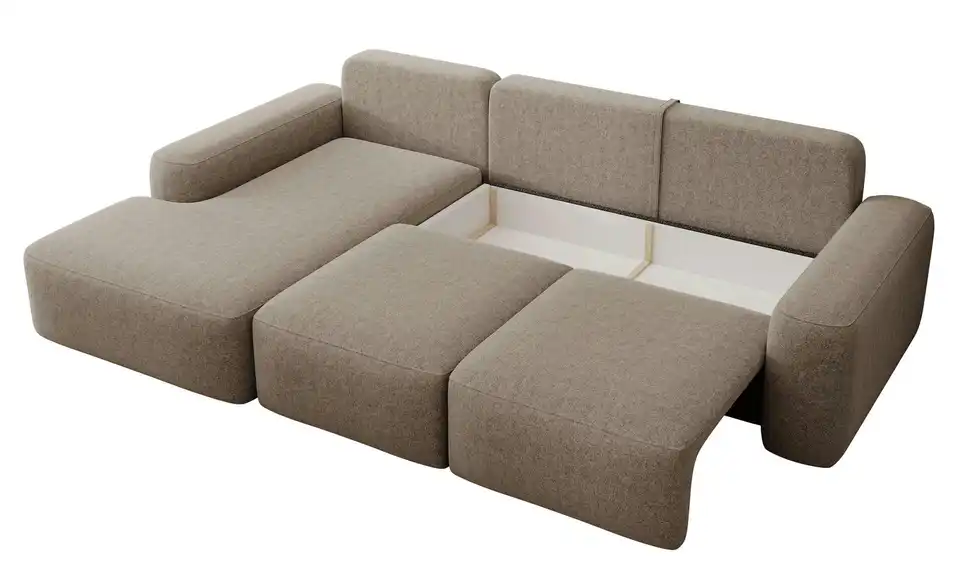 Selsey Ecksofa Carnos mit Schlaffunktion, geöffnet