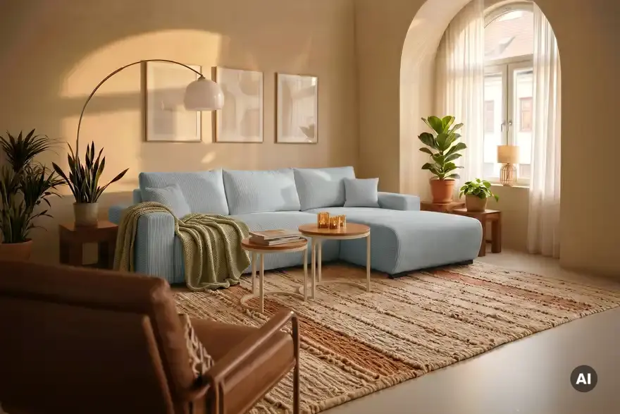 smart Ecksofa Nelly mit Schlaffunktion, in Wohnsituation