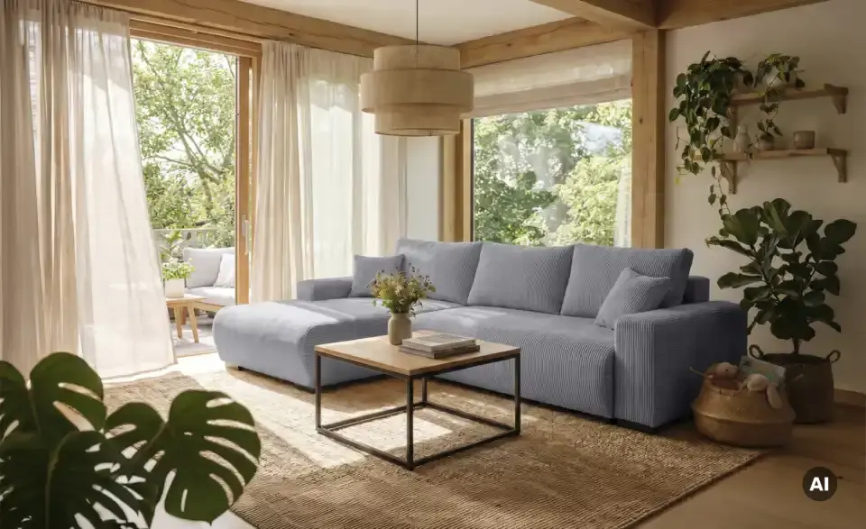 smart Ecksofa Nelly mit Schlaffunktion, in Wohnsituation