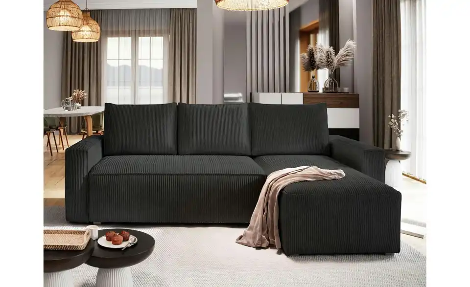 MASSENO Ecksofa Potaro mit Schlaffunktion, in Wohnsituation