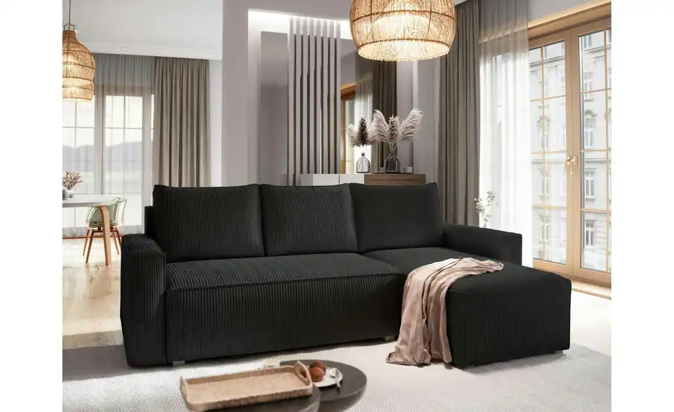 MASSENO Ecksofa Potaro mit Schlaffunktion, in Wohnsituation