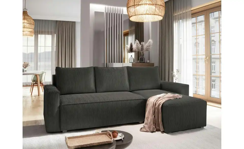 MASSENO Ecksofa Potaro mit Schlaffunktion, in Wohnsituation