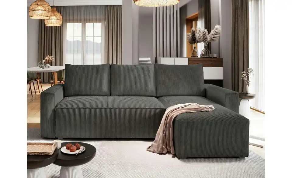 MASSENO Ecksofa Potaro mit Schlaffunktion, in Wohnsituation