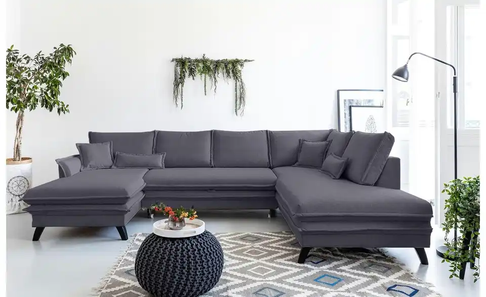 Miuform Wohnlandschaft Charming Charlie mit Schlaffunktion, in Wohnsituation