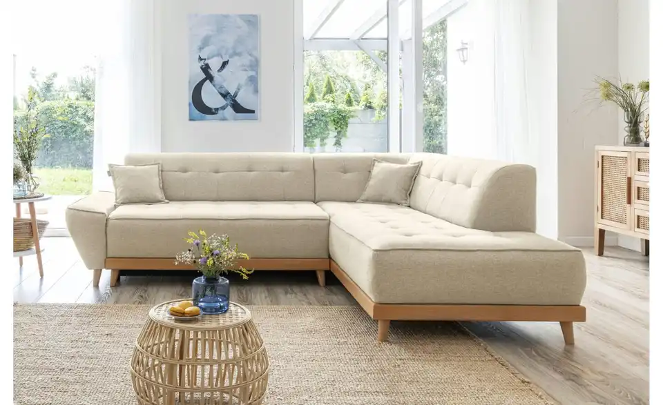Miuform Ecksofa Dazzling Daisy mit Schlaffunktion, in Wohnsituation