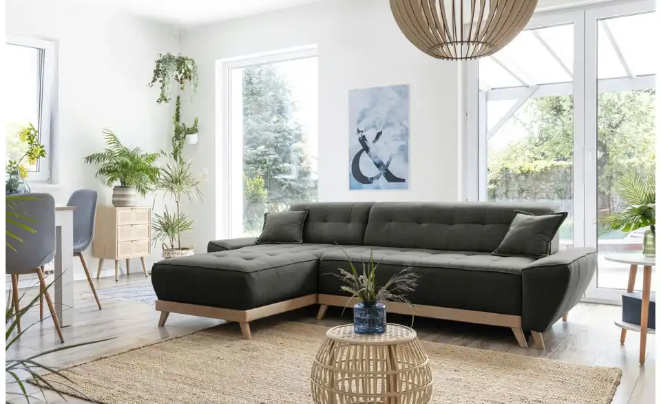 Miuform Ecksofa Dazzling Daisy mit Schlaffunktion, in Wohnsituation