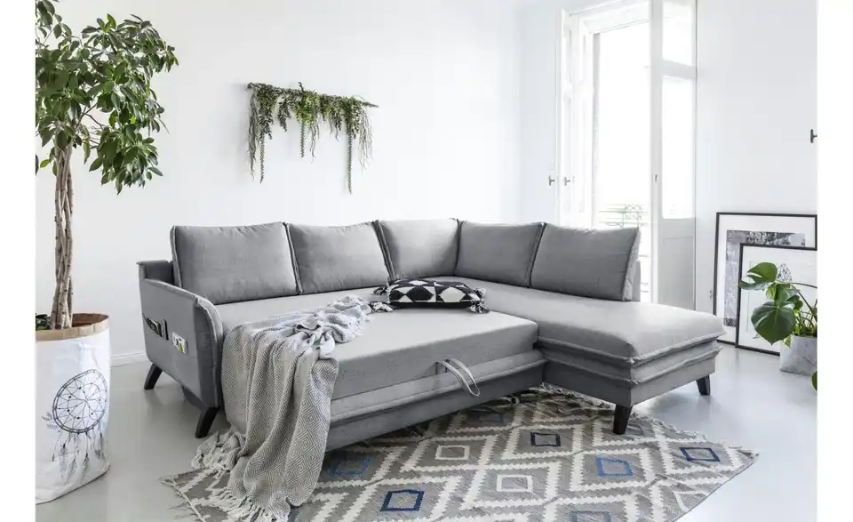 Miuform Ecksofa Charming Charlie mit Schlaffunktion, Funktionsansicht