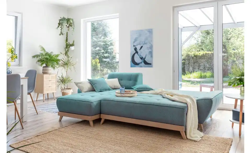 Miuform Ecksofa Dazzling Daisy mit Schlaffunktion, Funktionsansicht