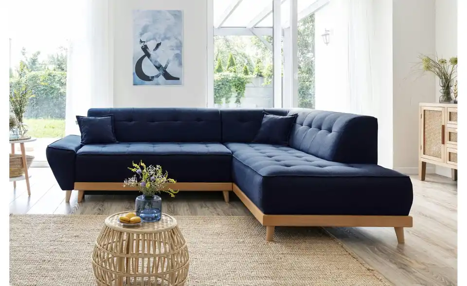 Miuform Ecksofa Dazzling Daisy mit Schlaffunktion, in Wohnsituation