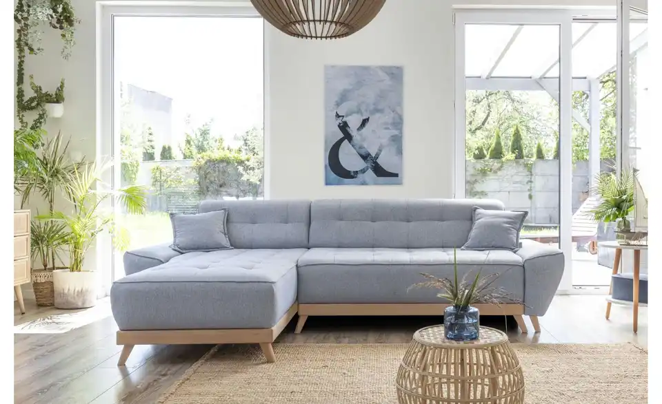 Miuform Ecksofa Dazzling Daisy mit Schlaffunktion, in Wohnsituation