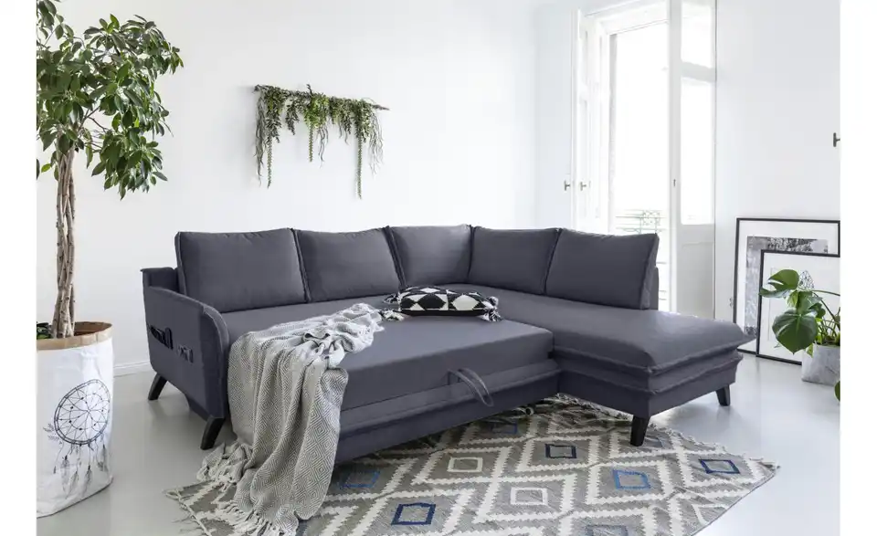 Miuform Ecksofa Charming Charlie mit Schlaffunktion, Funktionsansicht