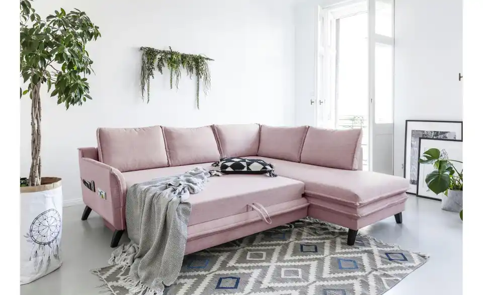 Miuform Ecksofa Charming Charlie mit Schlaffunktion, Funktionsansicht