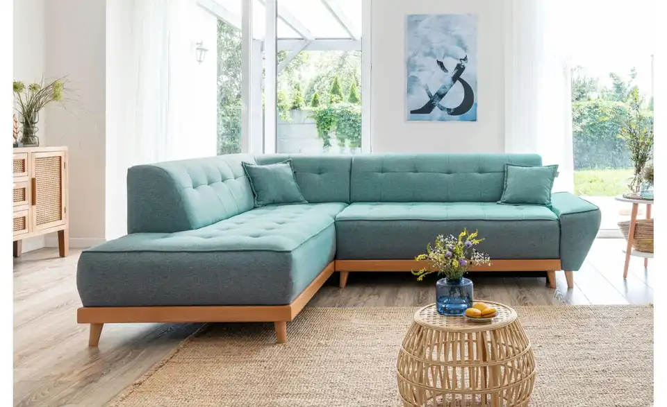 Miuform Ecksofa Dazzling Daisy mit Schlaffunktion, in Wohnsituation