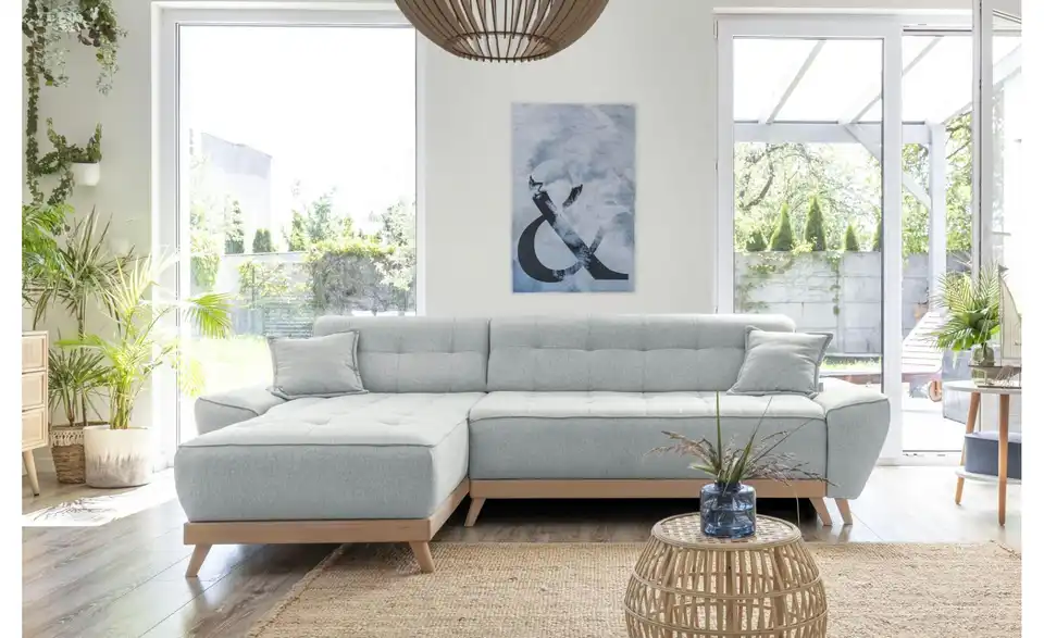 Miuform Ecksofa Dazzling Daisy mit Schlaffunktion, in Wohnsituation