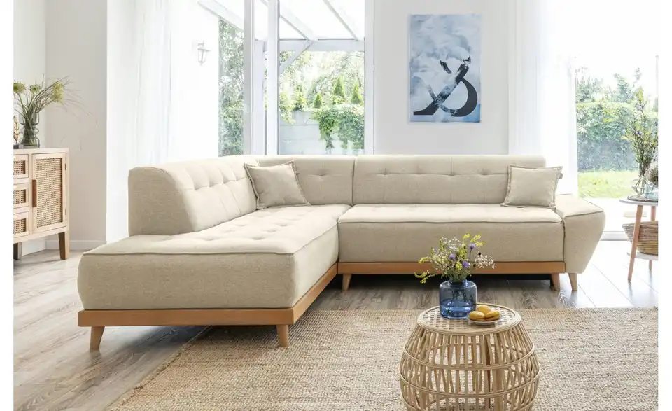Miuform Ecksofa Dazzling Daisy mit Schlaffunktion, in Wohnsituation