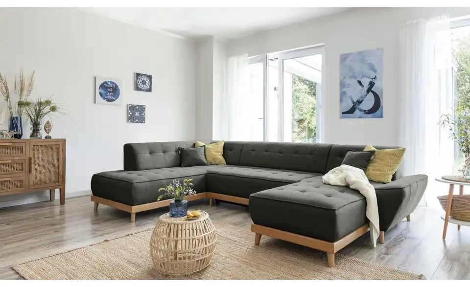 Miuform Wohnlandschaft Dazzling Daisy mit Schlaffunktion, in Wohnsituation