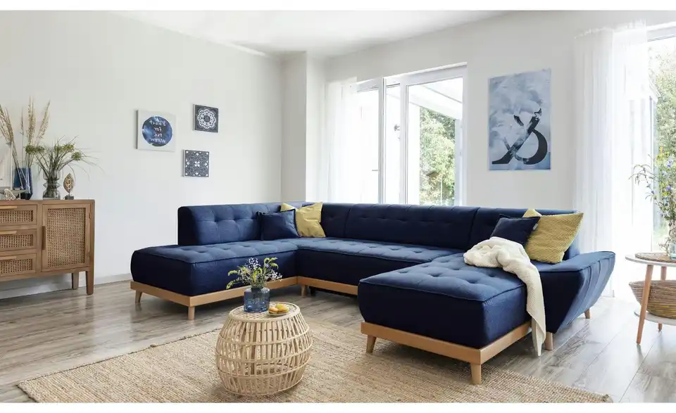 Miuform Wohnlandschaft Dazzling Daisy mit Schlaffunktion, in Wohnsituation