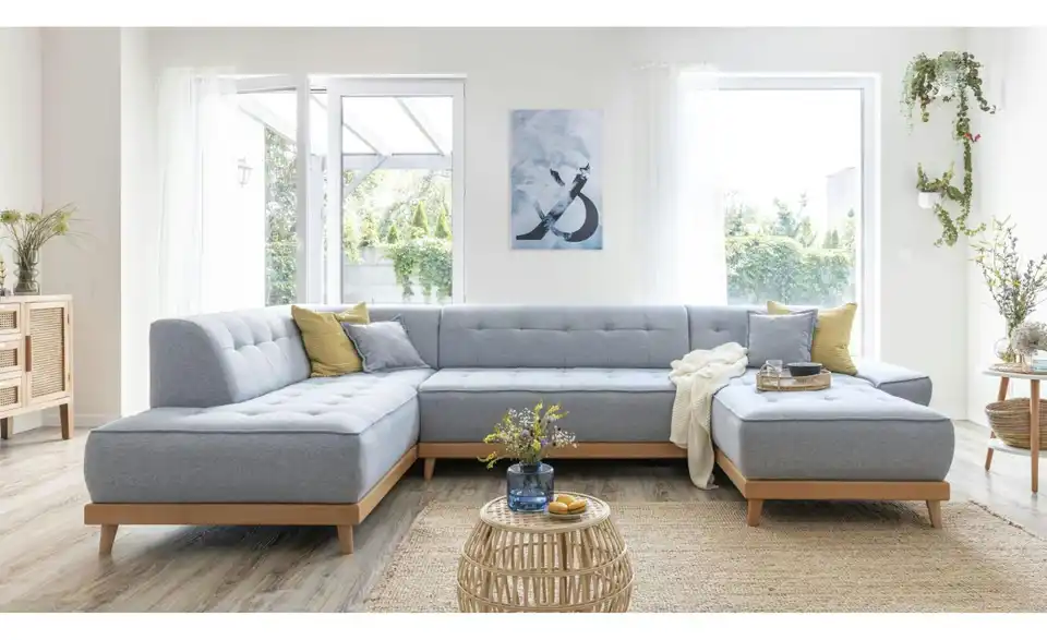 Miuform Wohnlandschaft Dazzling Daisy mit Schlaffunktion, in Wohnsituation