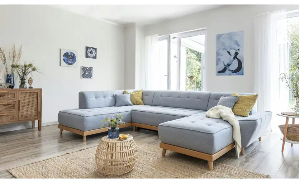 Miuform Wohnlandschaft Dazzling Daisy mit Schlaffunktion, in Wohnsituation
