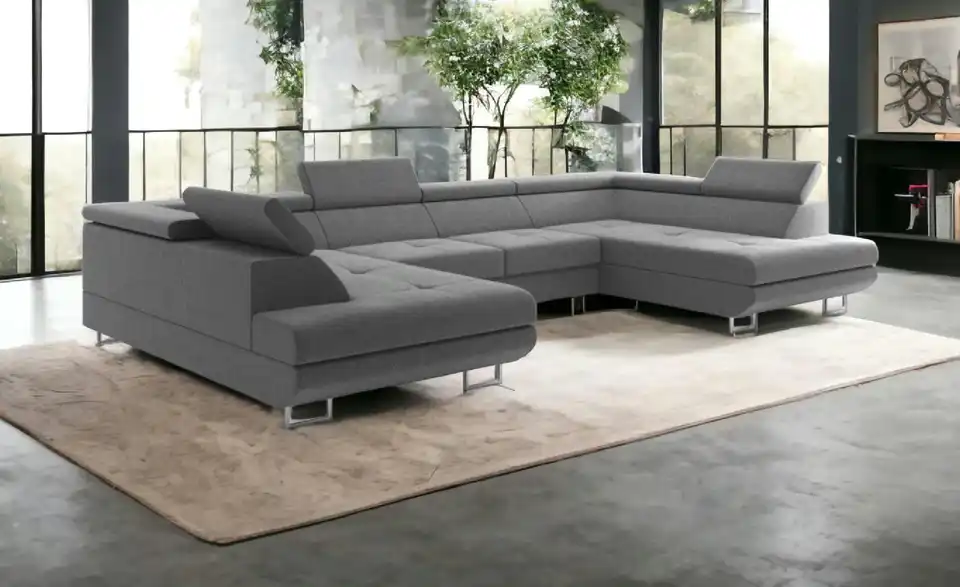 Wohnlandschaft Memphis mit Schlaffunktion, in Wohnsituation