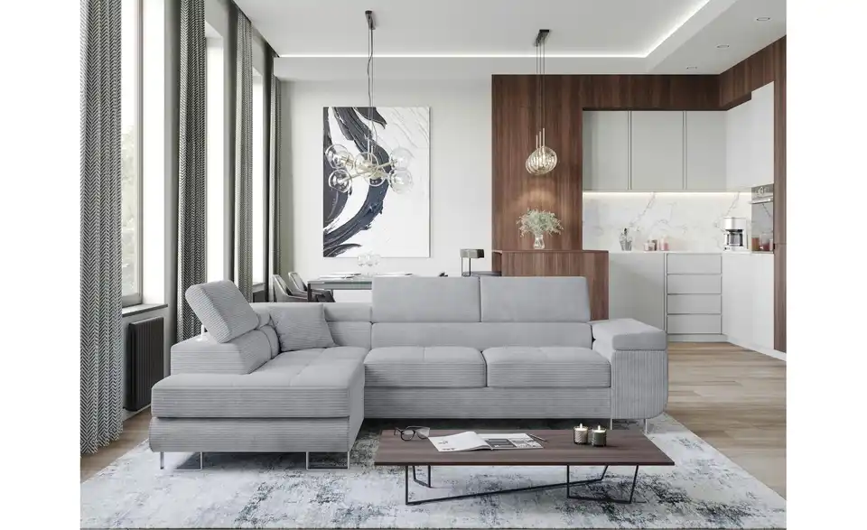 Ecksofa Anton, in Wohnsituation