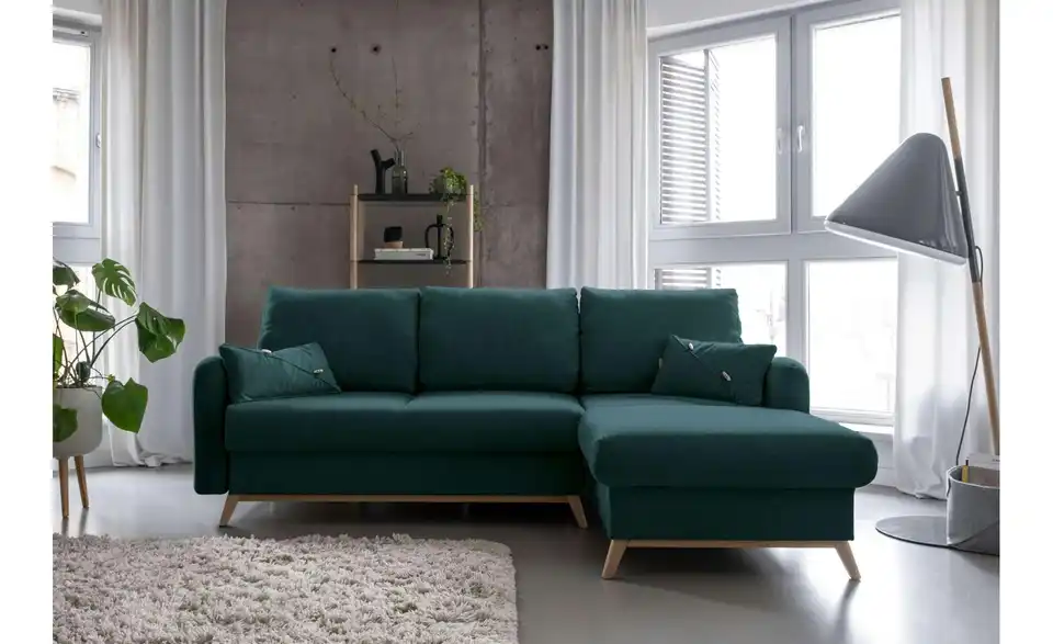 Miuform Ecksofa Scandic Lagom mit Schlaffunktion, in Wohnsituation