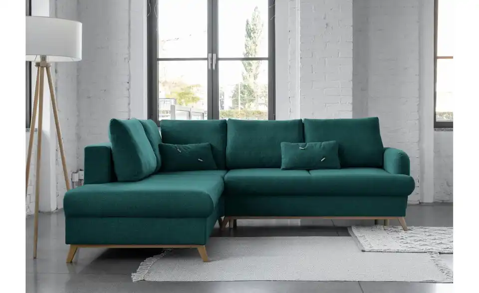 Miuform Ecksofa Scandic Lagom mit Schlaffuntkion, in Wohnsituation