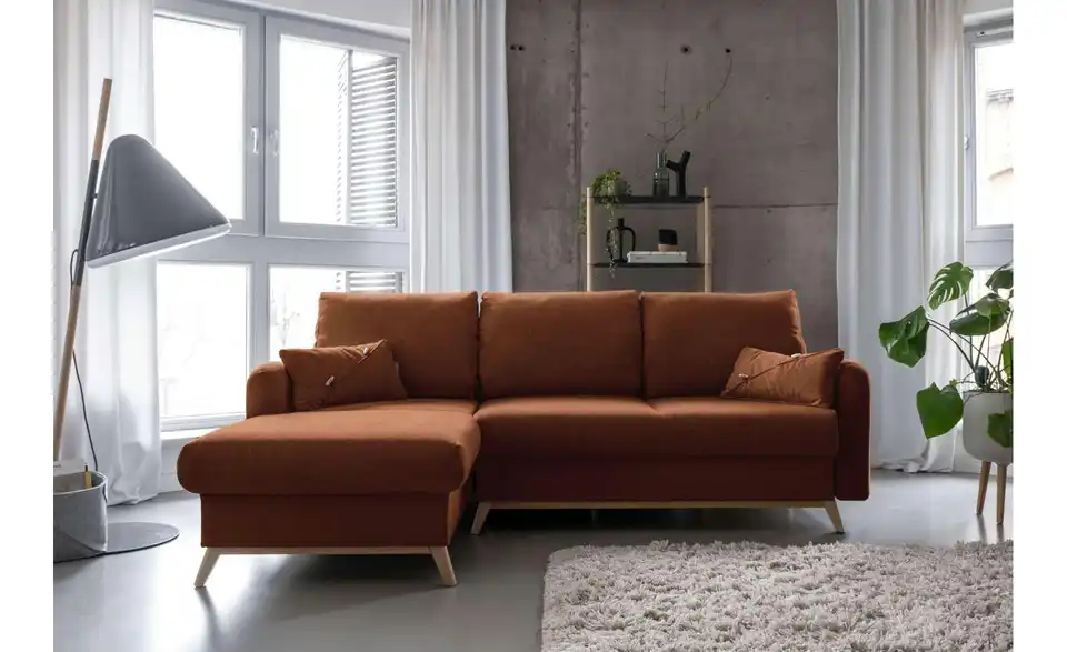 Miuform Ecksofa Scandic Lagom mit Schlaffunktion, in Wohnsituation