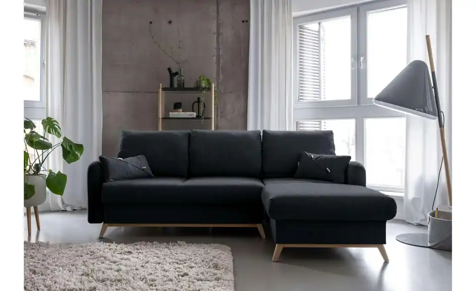 Miuform Ecksofa Scandic Lagom mit Schlaffunktion, in Wohnsituation