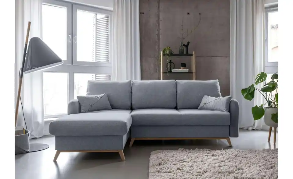 Miuform Ecksofa Scandic Lagom mit Schlaffunktion, in Wohnsituation