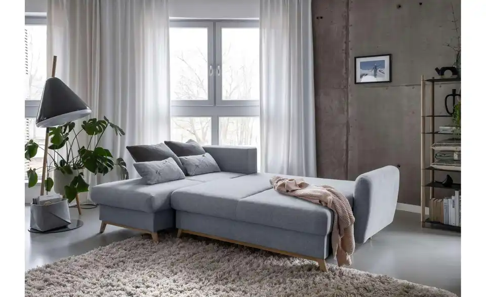 Miuform Ecksofa Scandic Lagom mit Schlaffunktion, Funktionsansicht