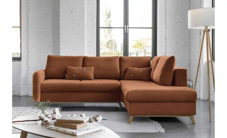 Miuform Ecksofa Scandic Lagom mit Schlaffuntkion, in Wohnsituation