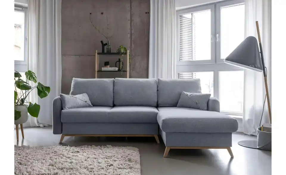 Miuform Ecksofa Scandic Lagom mit Schlaffunktion, in Wohnsituation