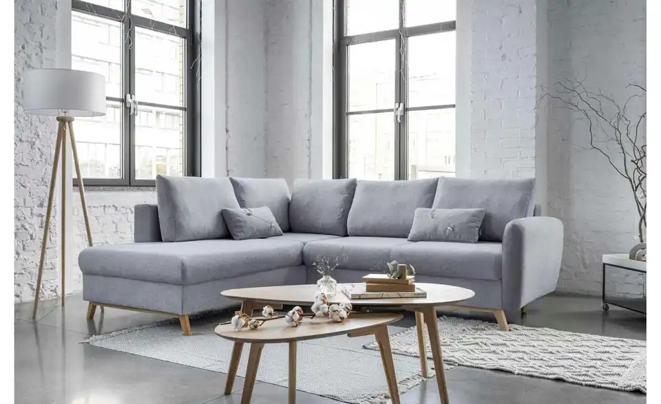 Miuform Ecksofa Scandic Lagom mit Schlaffuntkion, in Wohnsituation